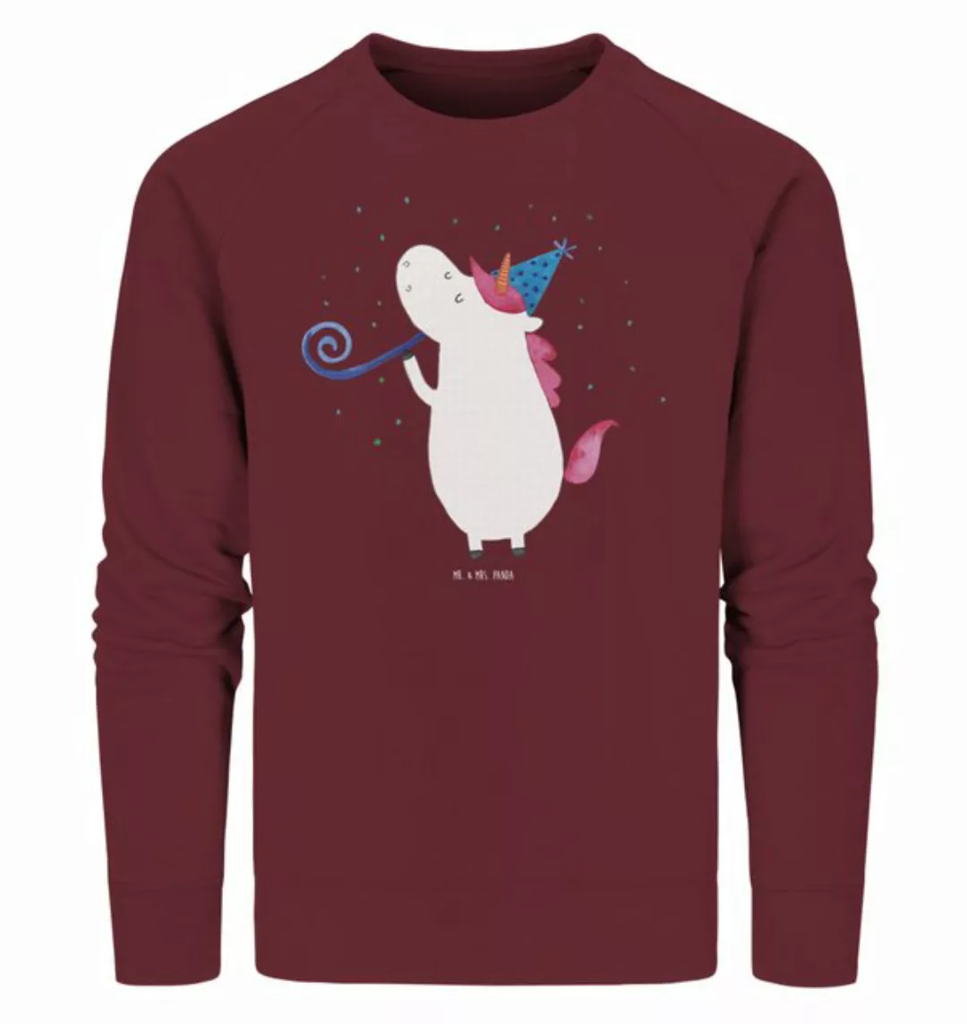 Mr. & Mrs. Panda Longpullover Größe XXL Einhorn Party - Burgundy - Geschenk günstig online kaufen