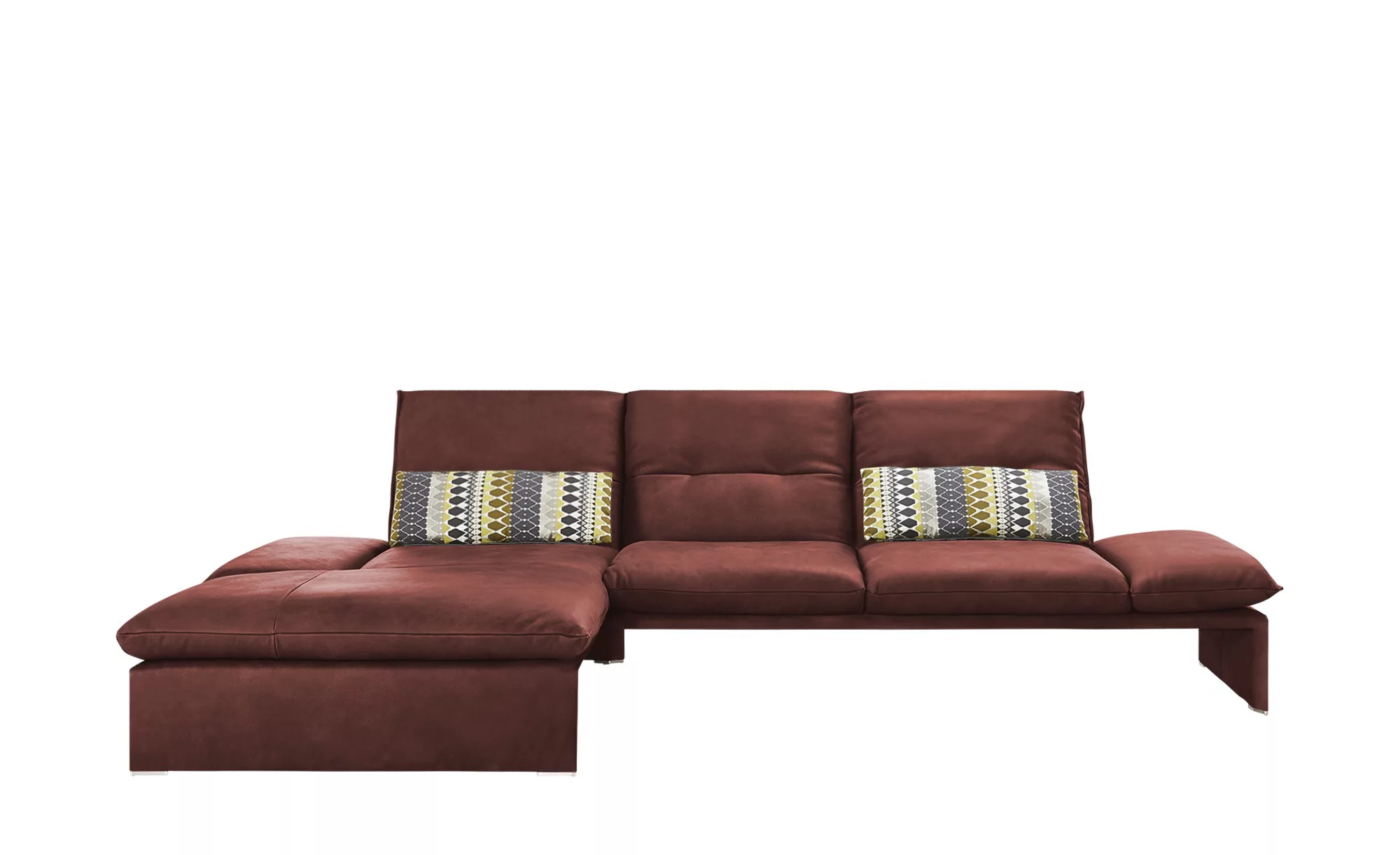 KOINOR Leder-Ecksofa  Humfrey ¦ rot ¦ Maße (cm): B: 314 H: 93 T: 159.0 Pols günstig online kaufen