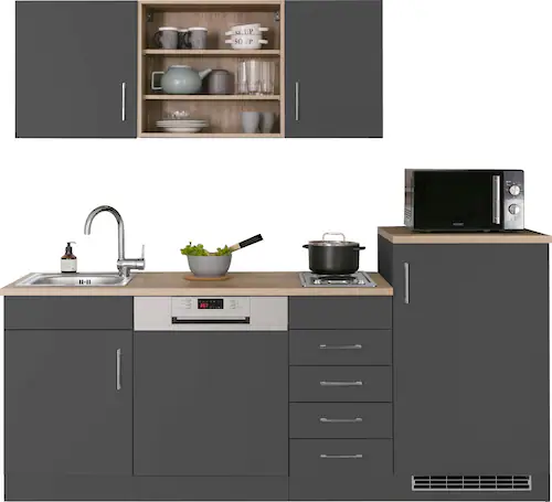HELD MÖBEL Küche "Mali", Breite 210 cm, mit E-Geräten günstig online kaufen