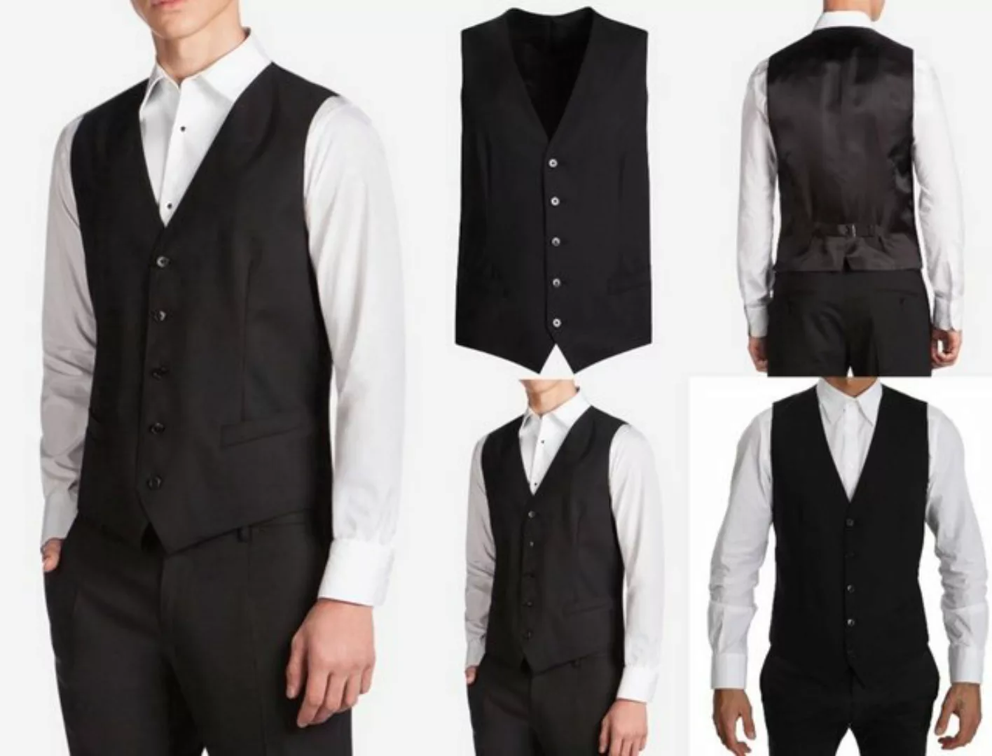 DOLCE & GABBANA Winterjacke Dolce & Gabbana Waistcoat Formal Dress Suit Ves günstig online kaufen