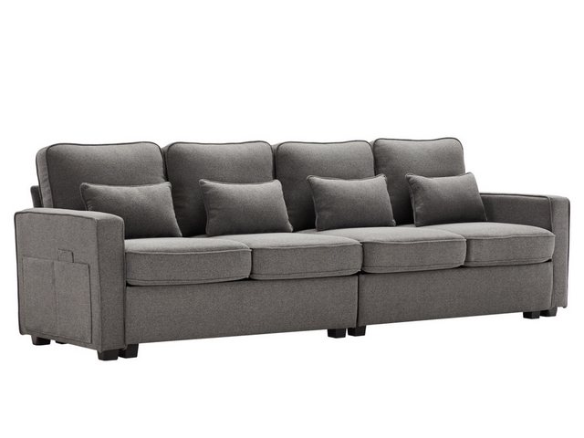 SeedWave Big-Sofa 4-Sitzer großes Sofa, 264cm breites Leinen-Polstersofa, R günstig online kaufen