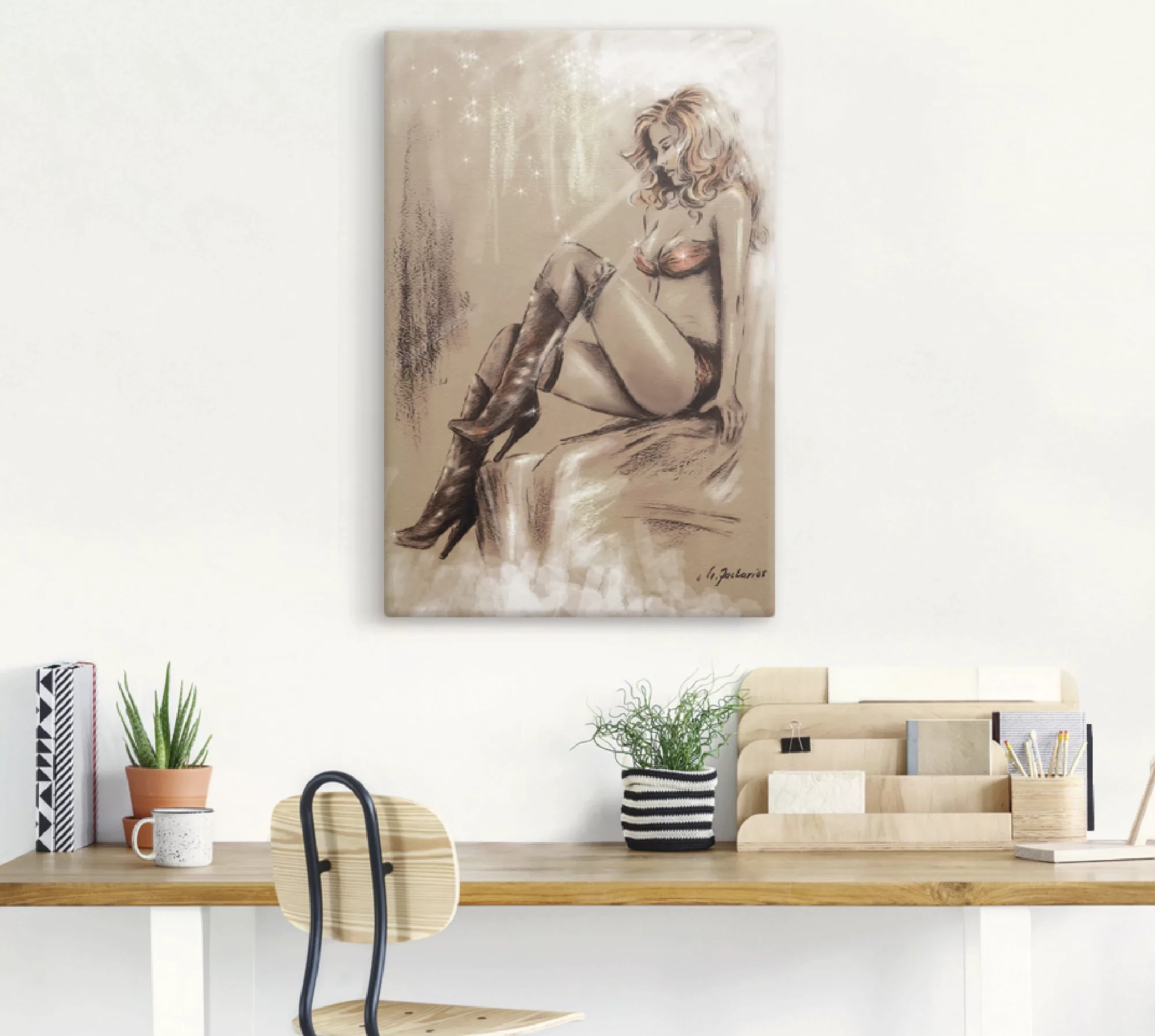Artland Wandbild "High heels im Licht", Frau, (1 St.), als Alubild, Outdoor günstig online kaufen