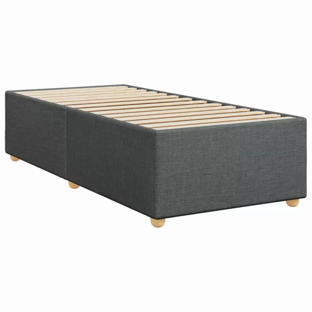 vidaXL Bett Bettgestell ohne Matratze Dunkelgrau günstig online kaufen