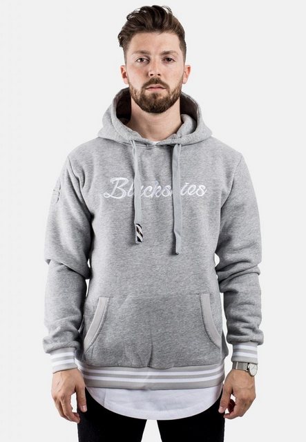 Blackskies Kapuzenpullover BS Script Hoodie Grau-Weiß X-Large günstig online kaufen