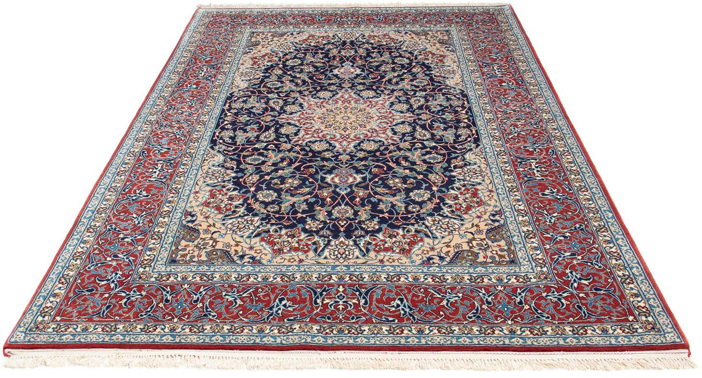morgenland Orientteppich »Perser - Isfahan - Premium - 220 x 152 cm - dunke günstig online kaufen