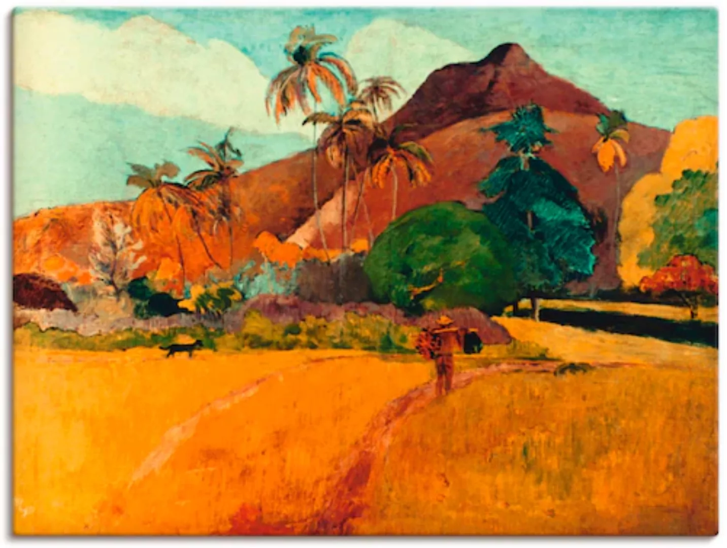 Artland Leinwandbild »Tahitische Landschaft, 1891«, Berge, (1 St.), auf Kei günstig online kaufen