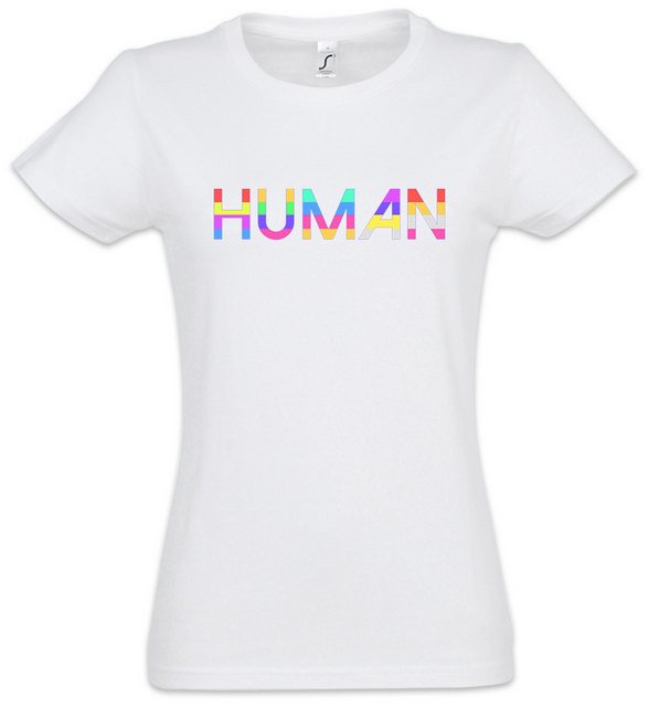 Urban Backwoods Print-Shirt Human Rainbow Damen T-Shirt Diversity Philanthr günstig online kaufen