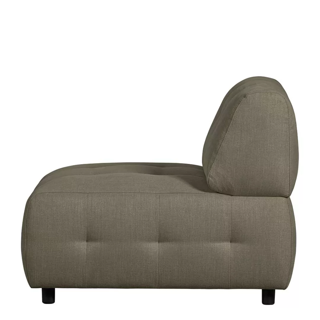 Einsitzer Couch in Blassgrün Flachgewebe Modulsofa Element günstig online kaufen