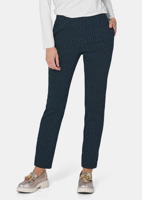 GOLDNER Stoffhose Druckhose LOUISA mit Jacquard-Muster günstig online kaufen