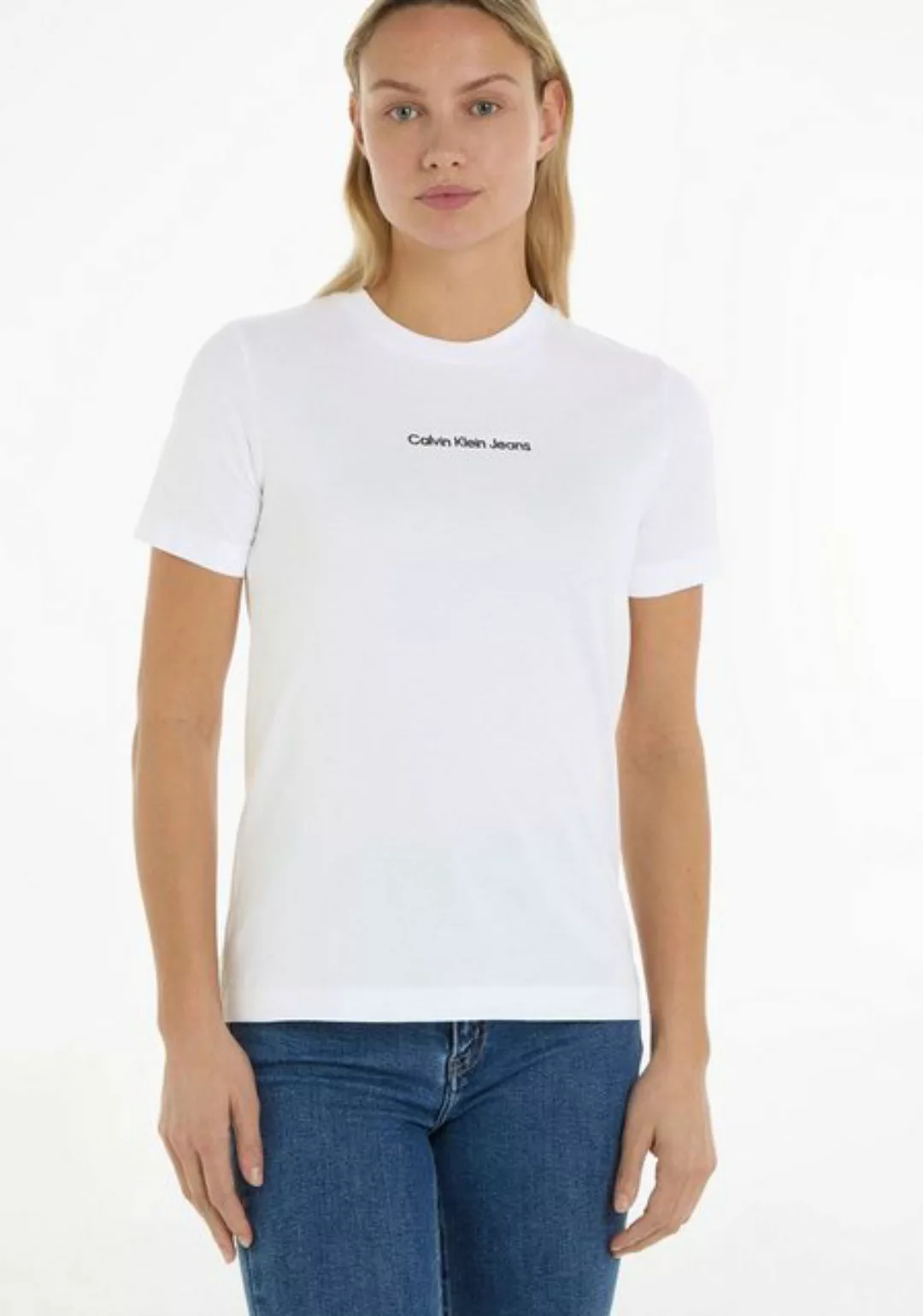 Calvin Klein Jeans T-Shirt aus reiner Baumwolle günstig online kaufen