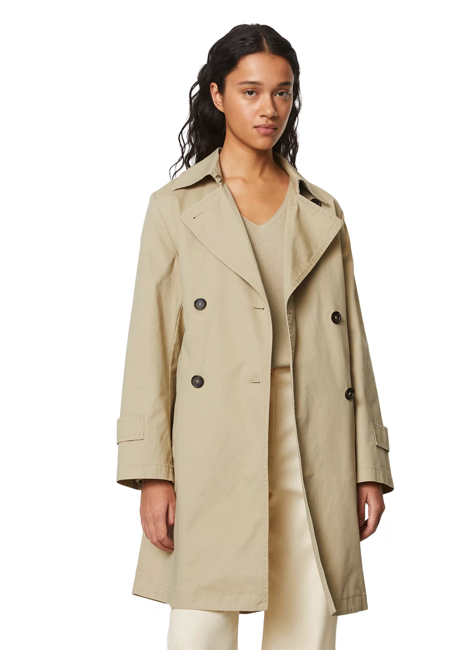 Marc OPolo Trenchcoat, im klassischen Zweireiher-Stil mit breitem Revers günstig online kaufen