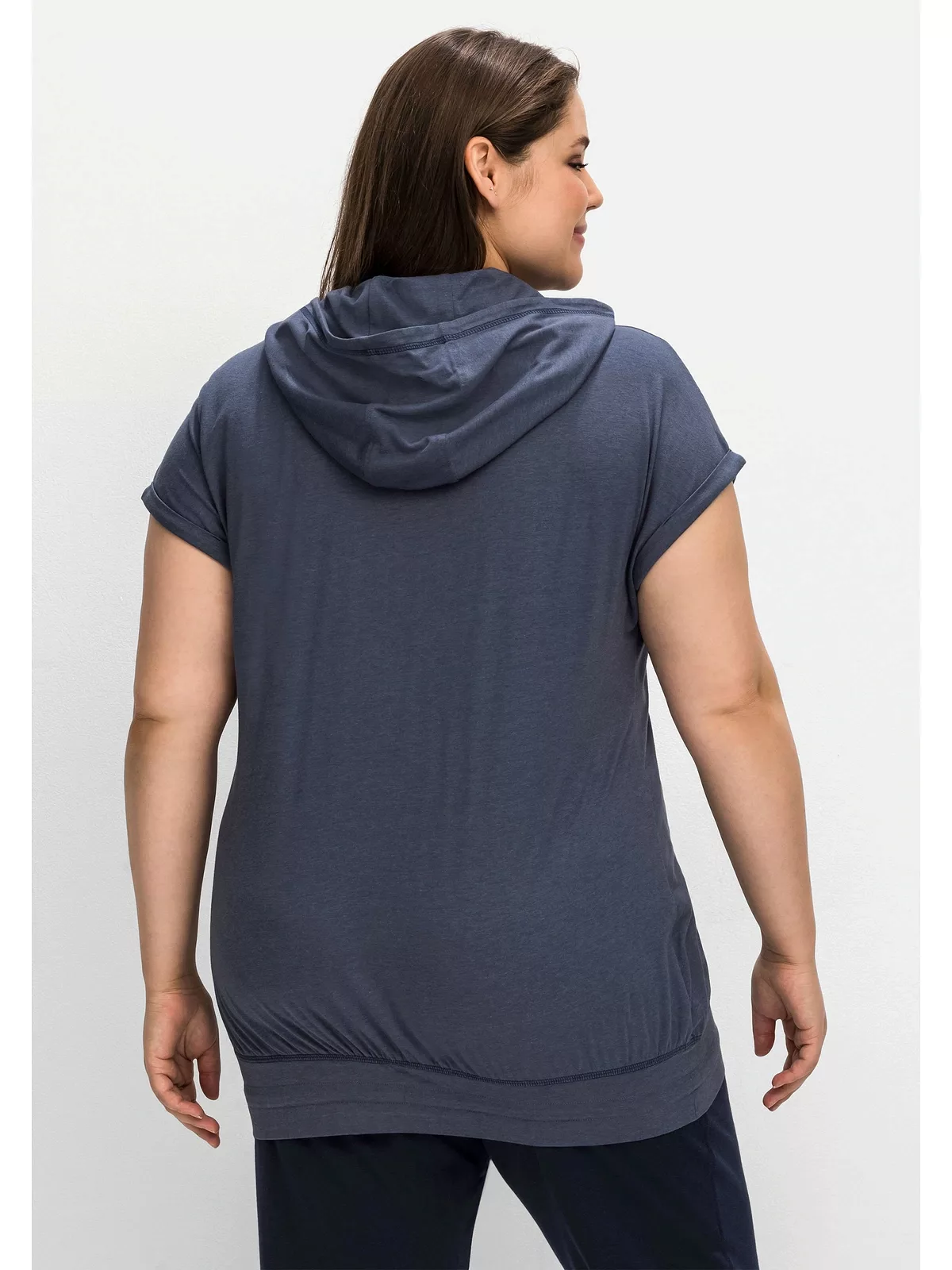 Sheego T-Shirt "Große Größen", mit Kapuze und Saumbund günstig online kaufen