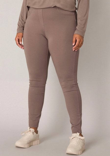 Base Level Curvy Treggings mit elastischem Bund günstig online kaufen