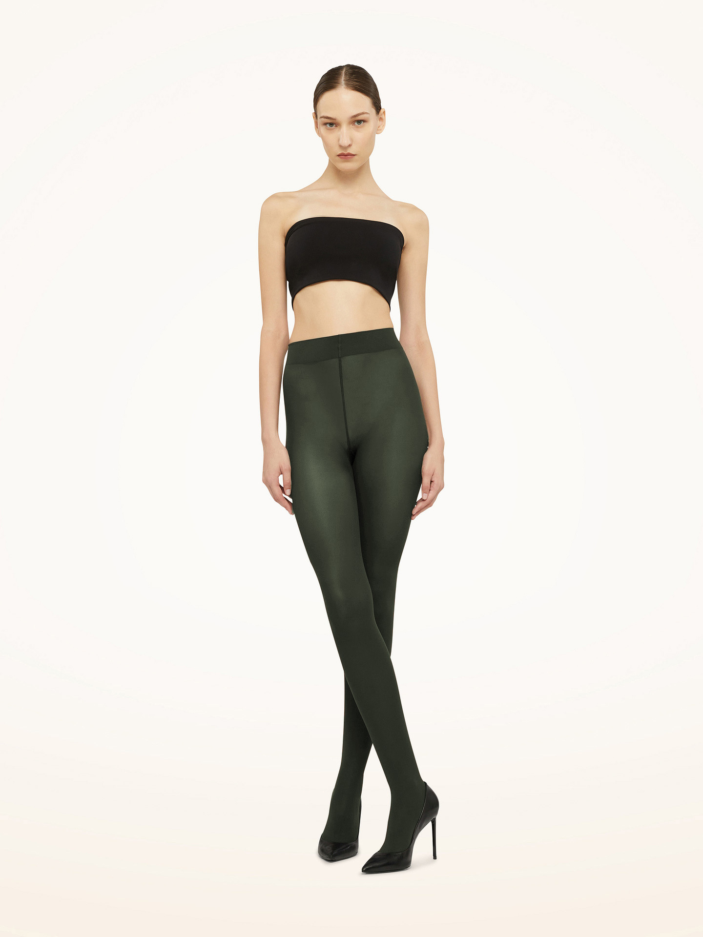 Wolford - Velvet de Luxe 66 Tights, Frau, deep green, Größe: M günstig online kaufen