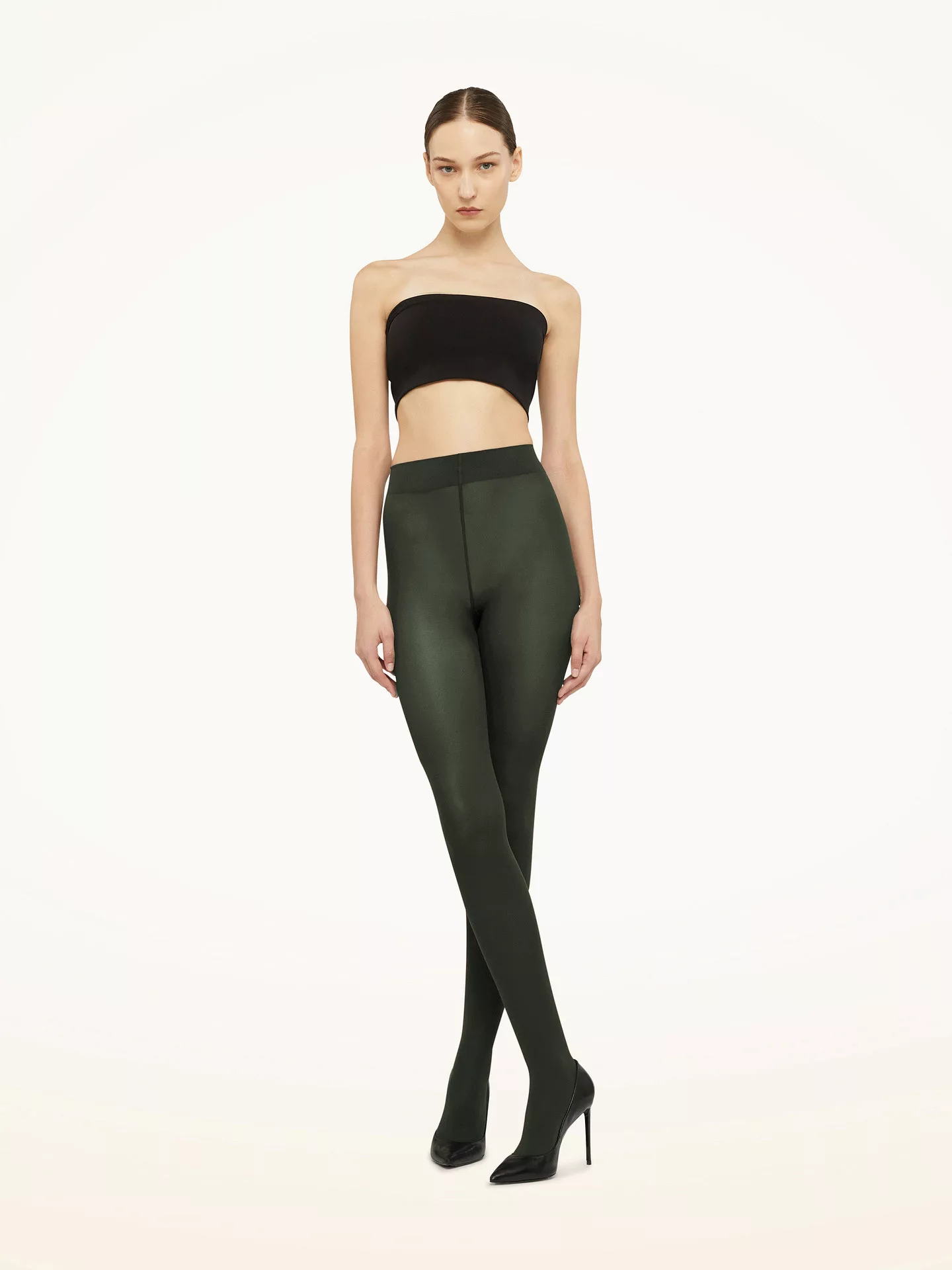 Wolford - Velvet de Luxe 66 Tights, Frau, deep green, Größe: S günstig online kaufen