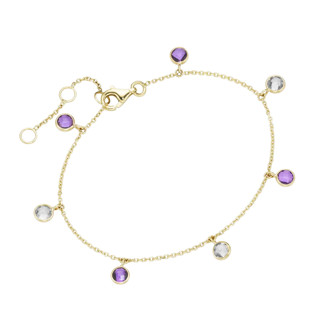 Luigi Merano Armband "Amethyste als Behang, Gold 585" günstig online kaufen