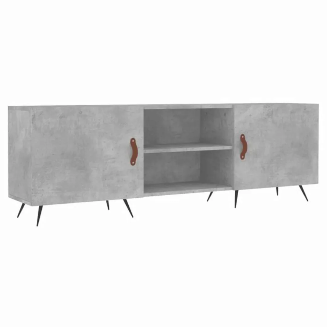 vidaXL TV-Schrank TV-Schrank Betongrau 150x30x50 cm Holzwerkstoff (1-St) günstig online kaufen