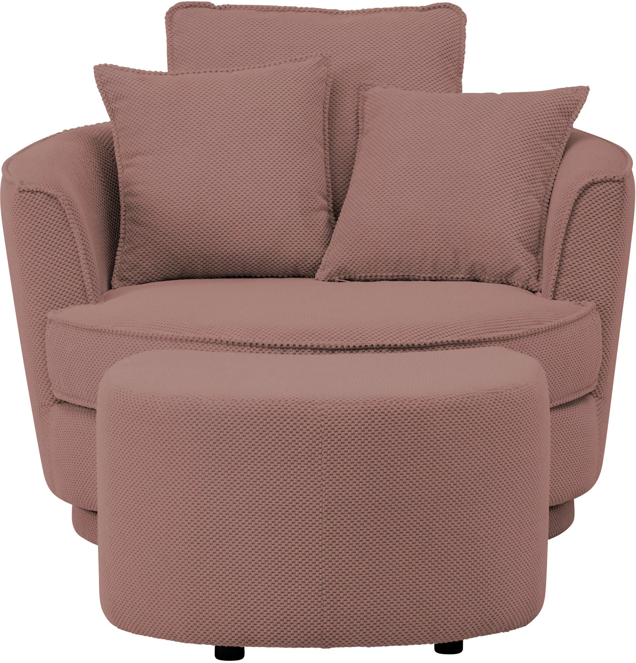 Leonique Drehsessel »MAISIE, Love Seat XXL Lese-Sessel, Big-Sessel mit Hock günstig online kaufen