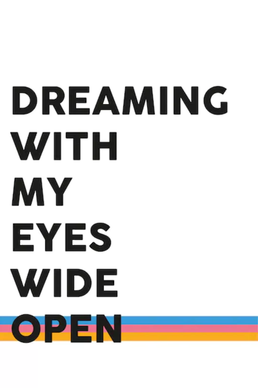 queence Leinwandbild "Spruch Dreaming" günstig online kaufen