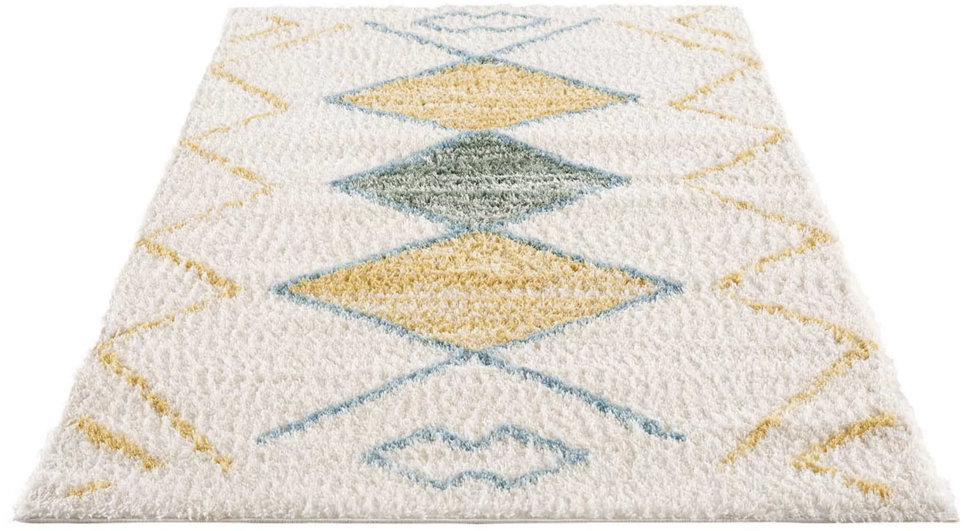 Carpet City Hochflor-Teppich »Pulpy 557«, rechteckig, besonders weich, Ethn günstig online kaufen