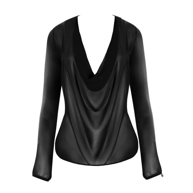 Escora Blusentop Bluse mit tiefem Ausschnitt schwarz L günstig online kaufen