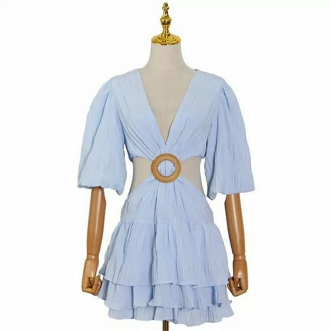 AFAZ New Trading UG Sommerkleid Sexy Kleid mit offenem A-Linien-Rock und V- günstig online kaufen