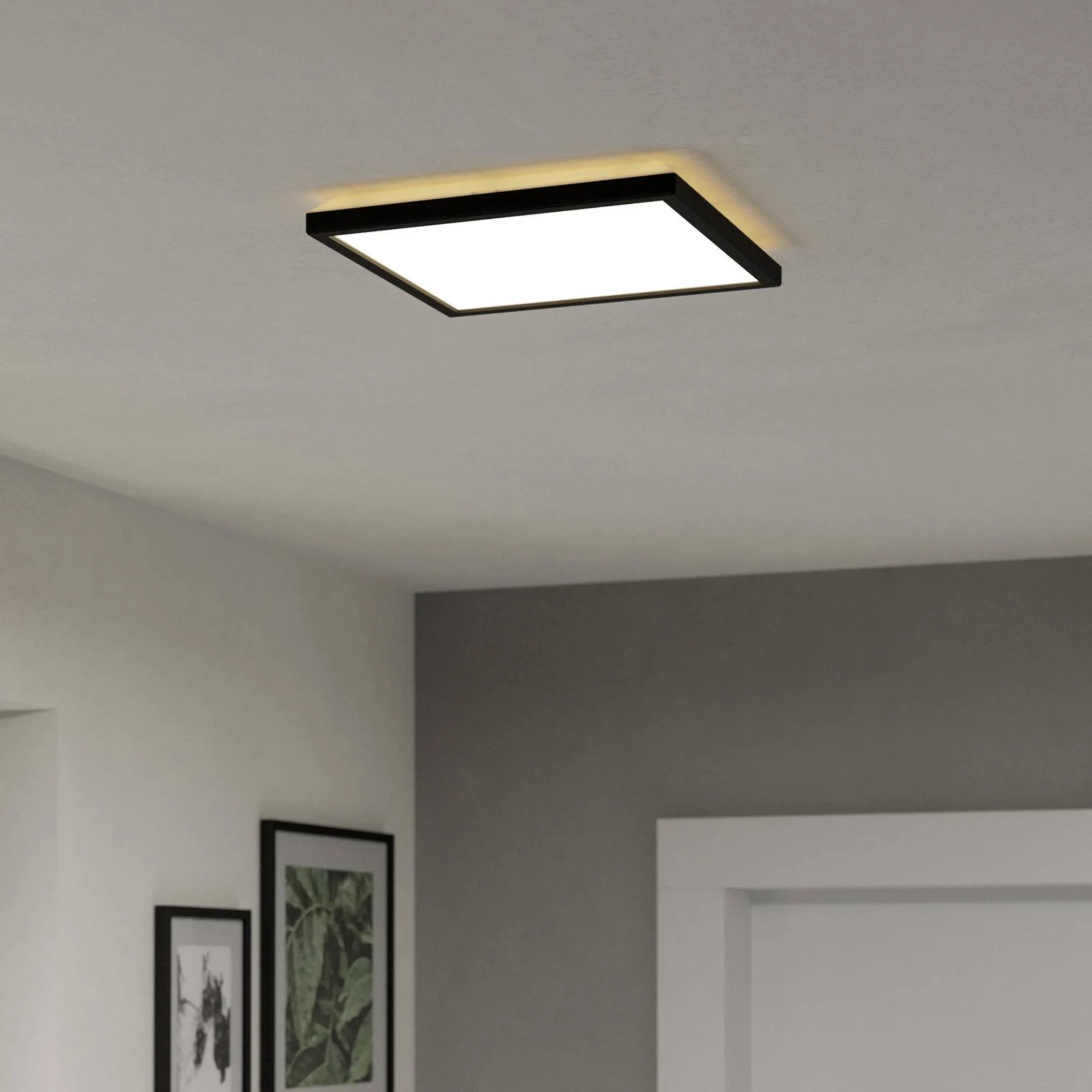 EGLO connect LED-Deckenlampe Rovito-Z, schwarz, 29 x 29 cm günstig online kaufen