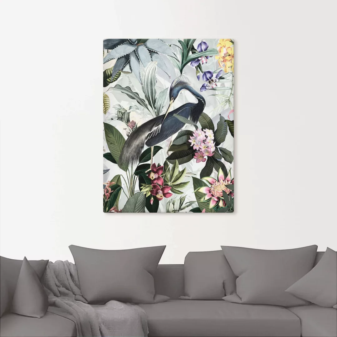 Artland Wandbild »Vintage Kranich«, Vogelbilder, (1 St.), als Alubild, Outd günstig online kaufen