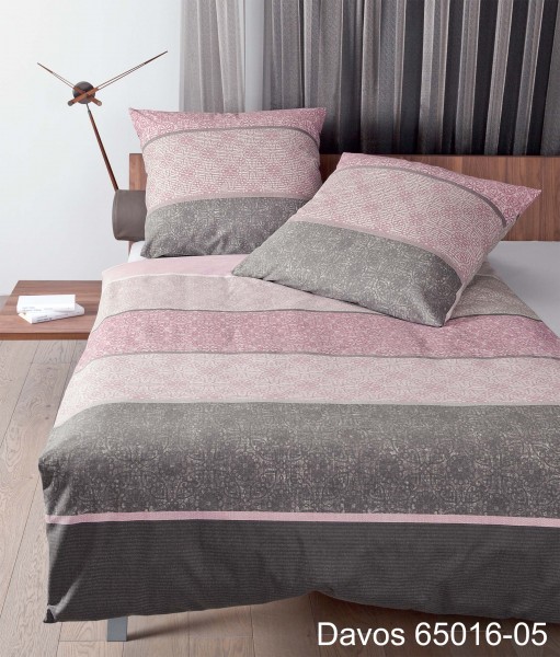 Janine Janine Feinbiber Bettwäsche DAVOS 65016 beere mauve Größe:  200x200 günstig online kaufen