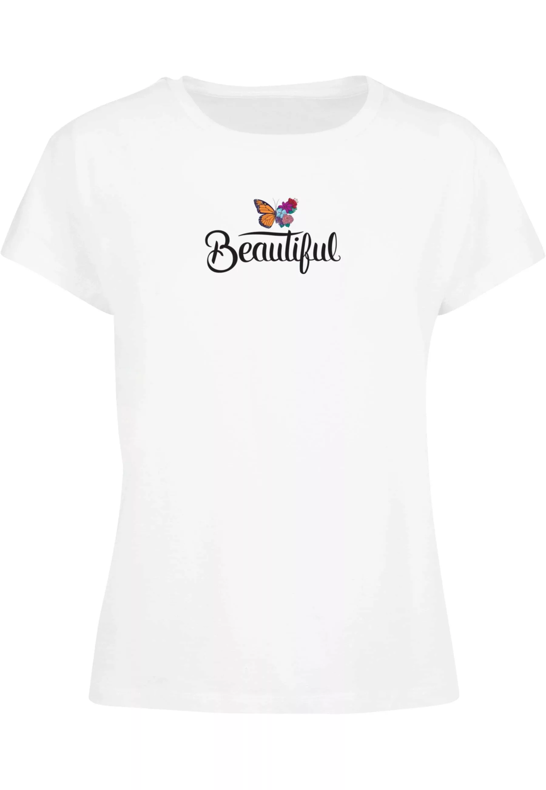 Merchcode T-Shirt "Merchcode Damen Ladies Frida Kahlo - Beautiful butterfly günstig online kaufen