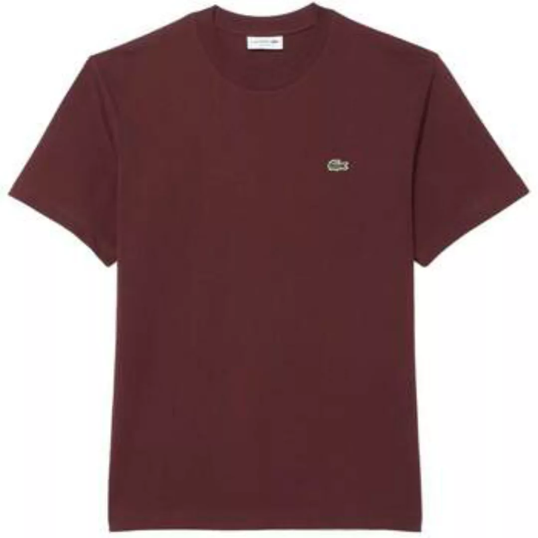 Lacoste  T-Shirts & Poloshirts Classic Fit Cotton T-Shirt Bordeaux günstig online kaufen