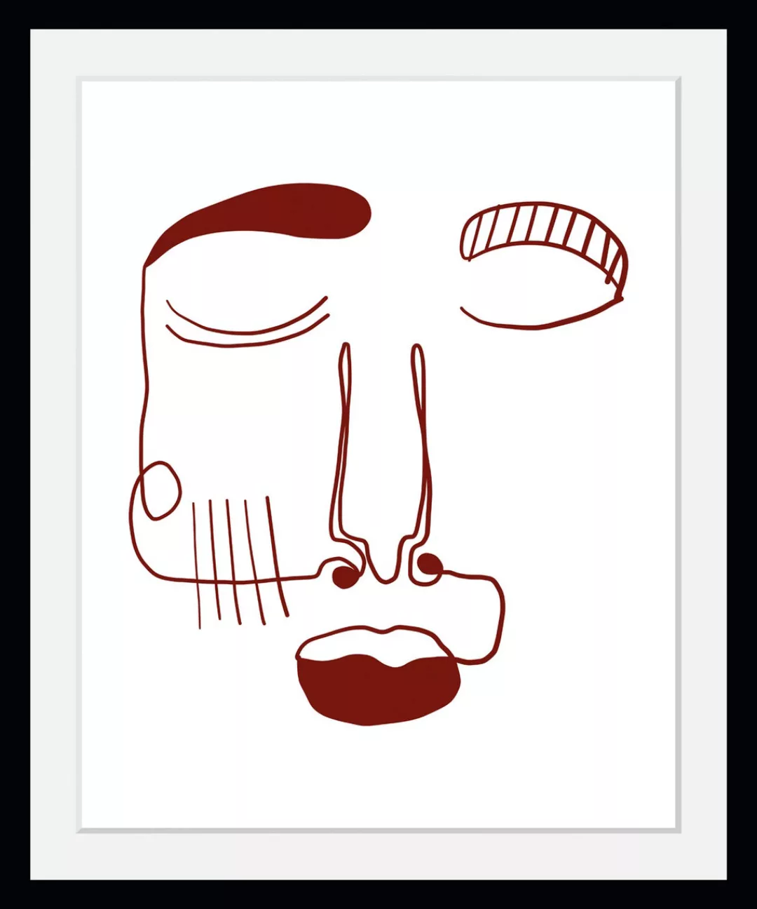 queence Bild »Sydney«, Abstrakt-Kunst-Figuren-Gesicht, (1 St.), HD Premium günstig online kaufen