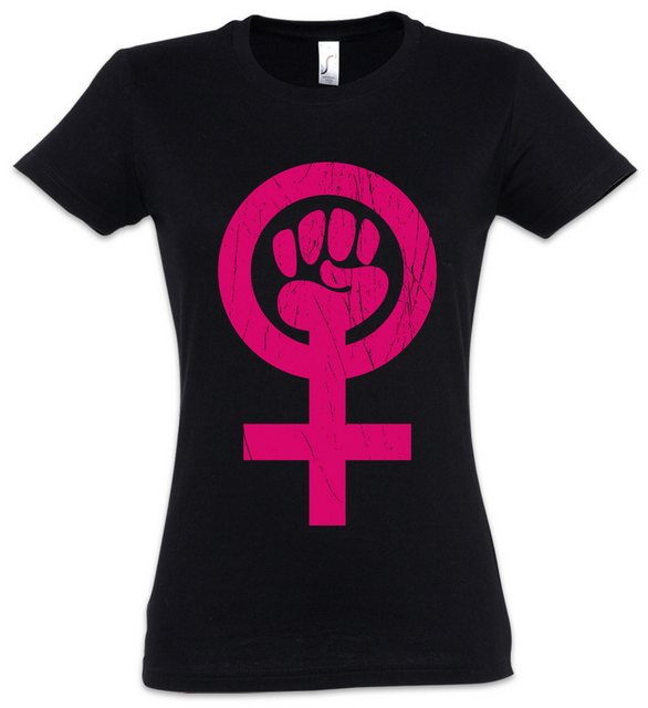 Urban Backwoods Print-Shirt Feminism Symbol Damen T-Shirt Shirt Zeichen Fau günstig online kaufen