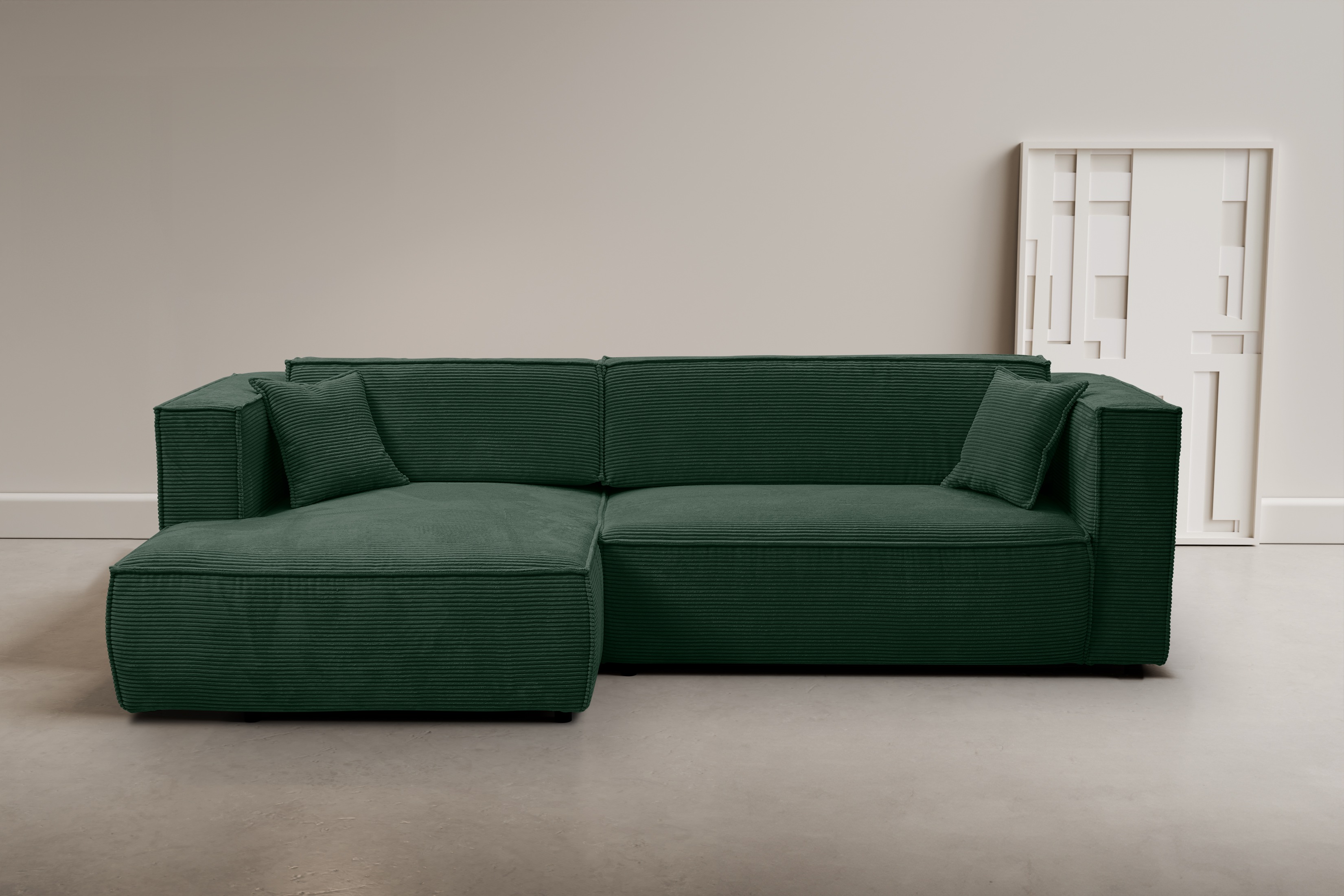 WERK2 Ecksofa "Atlanta", Design Ecksofa mit hohem Komfort, Schlaffunktion & günstig online kaufen