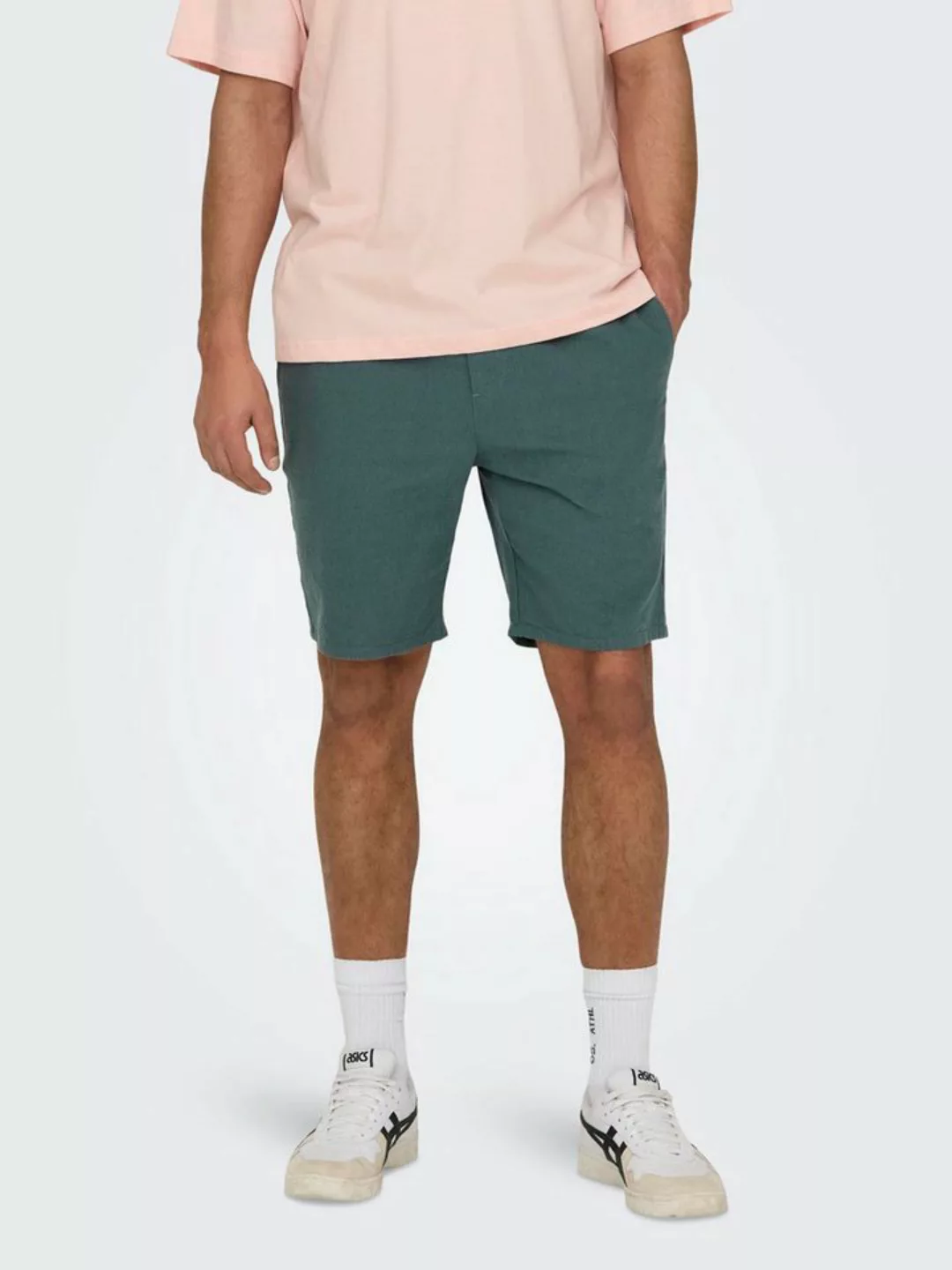 ONLY & SONS Chinoshorts Leichte Stoff Shorts Bermuda Hose ONSLINUS 5058 in günstig online kaufen