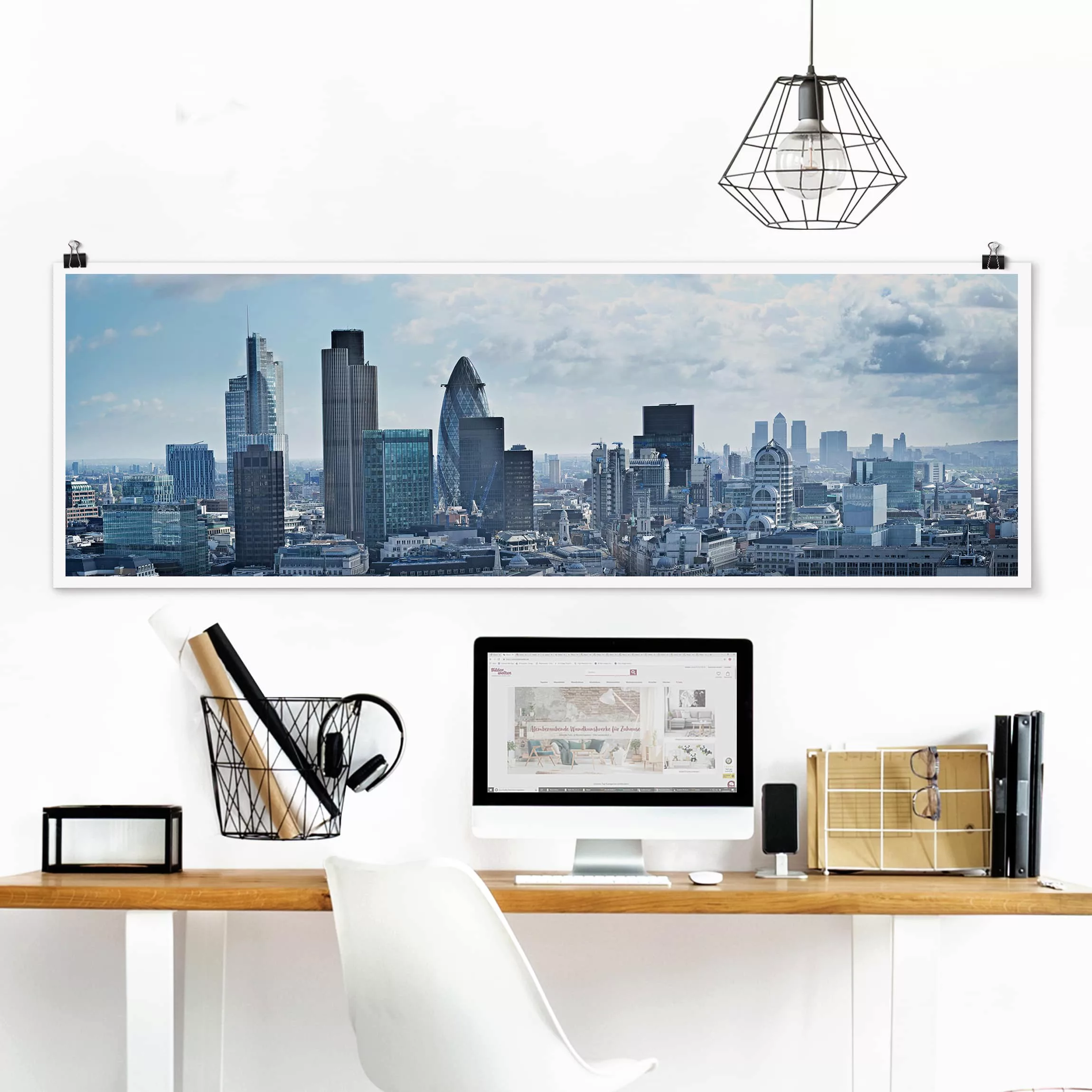 Panorama Poster Architektur & Skyline London Skyline günstig online kaufen