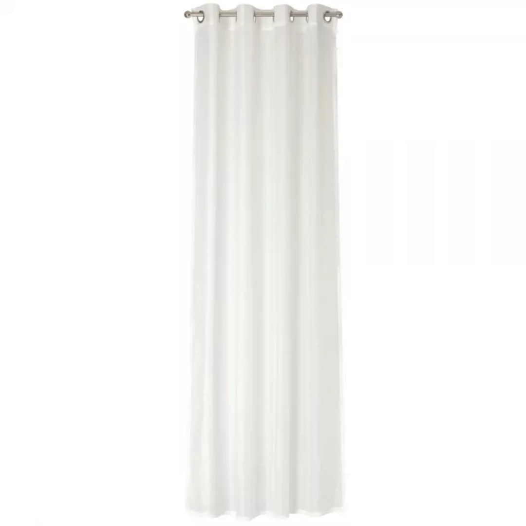 JOOP! Vorhang Gardine Nola mit Ösen - Größe: 140x250 cm - Farbe: Weiß - 001 günstig online kaufen