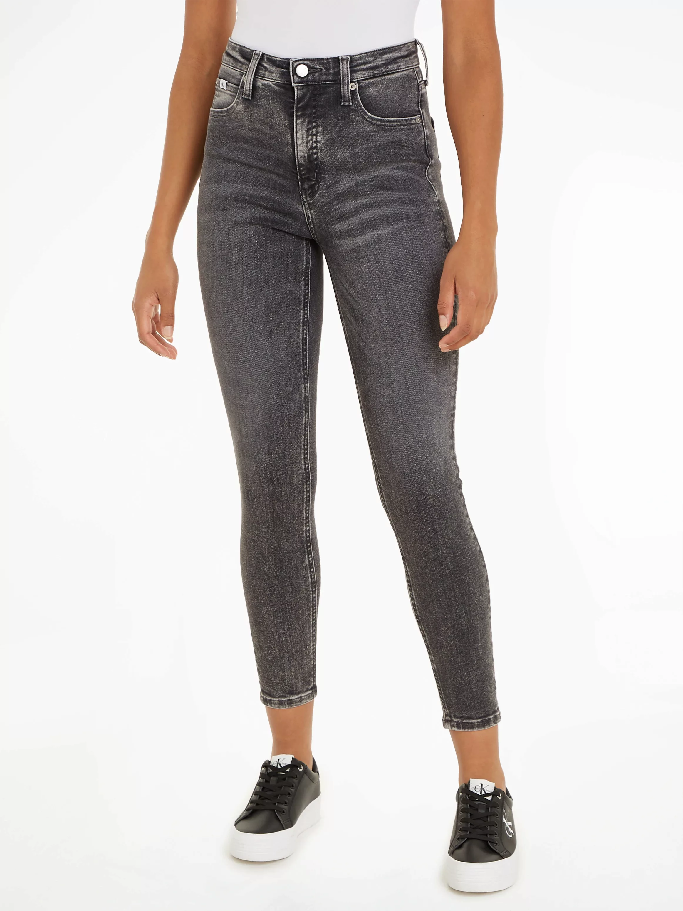 Calvin Klein Jeans Skinny-fit-Jeans HIGH RISE SUPER SKINNY ANKLE in klassis günstig online kaufen