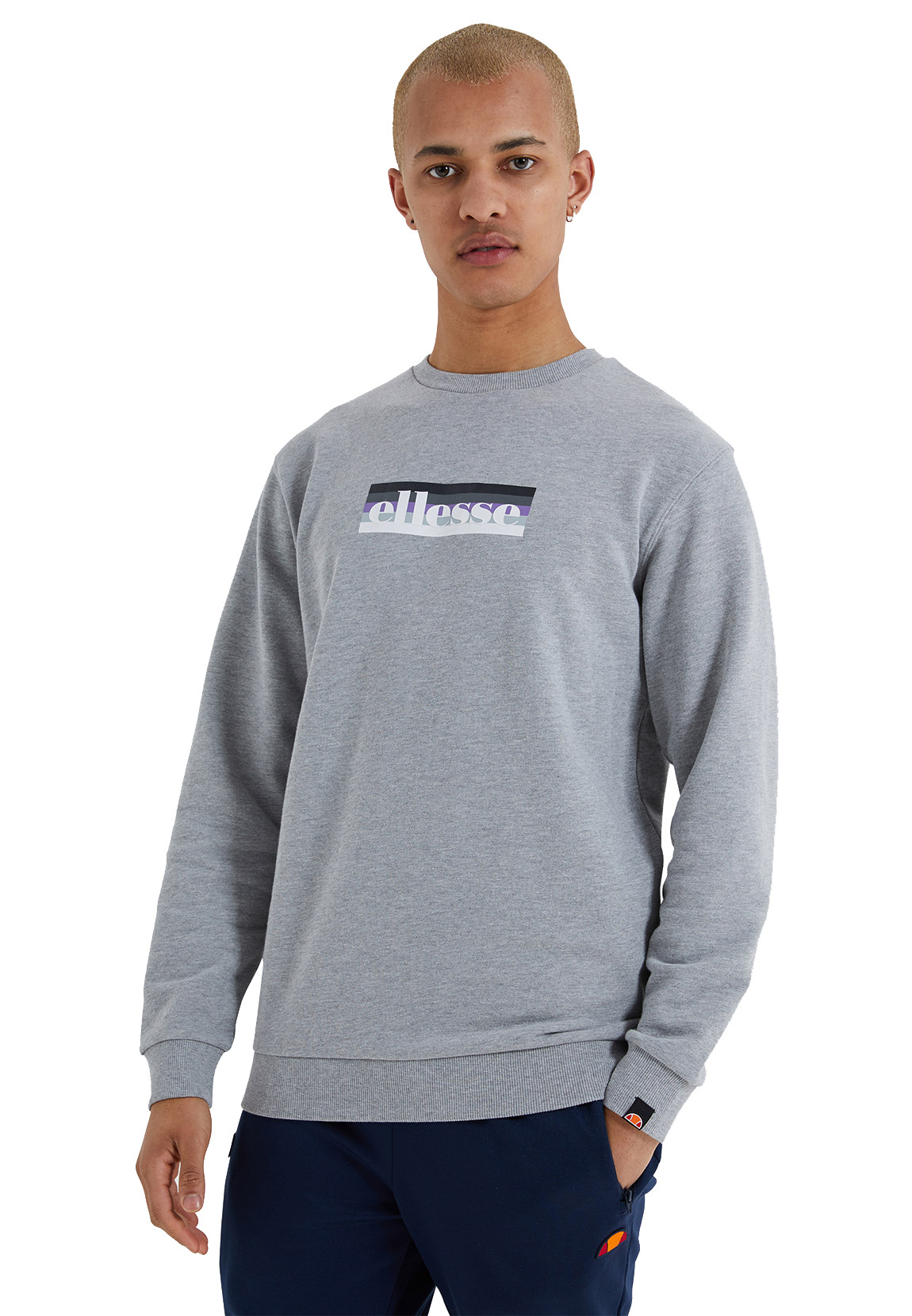 Ellesse Herren Sweater KIKONI SWEATSHIRT Grey Marl Grau günstig online kaufen