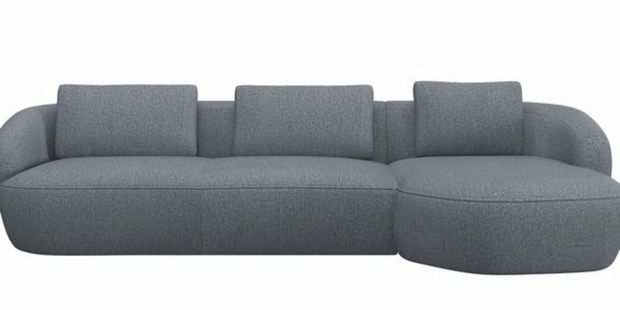 FLEXLUX Wohnlandschaft Torino, rund, L-Form, Sofa-Ecke mit Recamiere, Longc günstig online kaufen