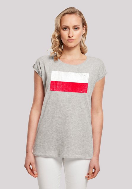 F4NT4STIC T-Shirt "Poland Polen Flagge distressed", Print günstig online kaufen