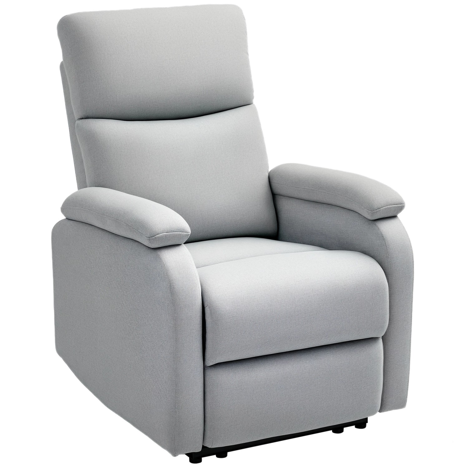 HOMCOM Relaxsessel mit Liegefunktion Polyester Grau 91,5L x 69B x 103H cm günstig online kaufen