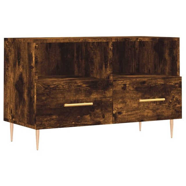 furnicato TV-Schrank Räuchereiche 80x36x50 cm Holzwerkstoff günstig online kaufen