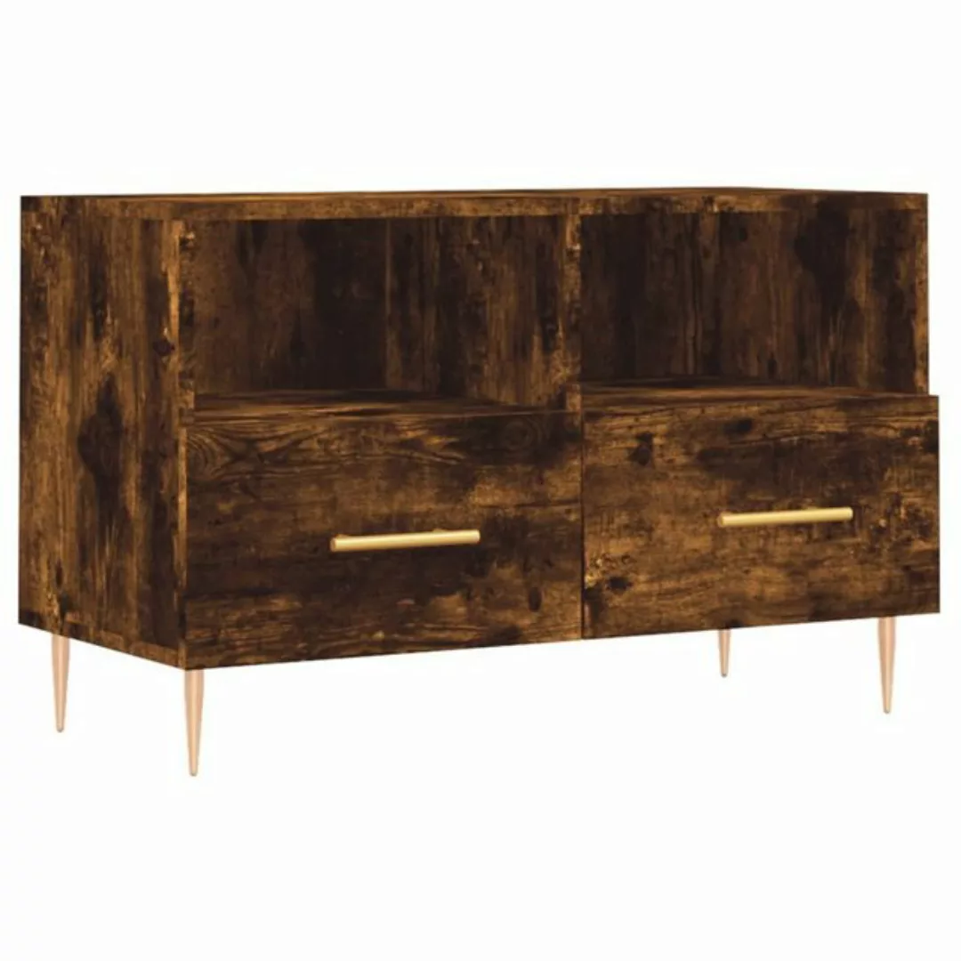 furnicato TV-Schrank Räuchereiche 80x36x50 cm Holzwerkstoff (1-St) günstig online kaufen