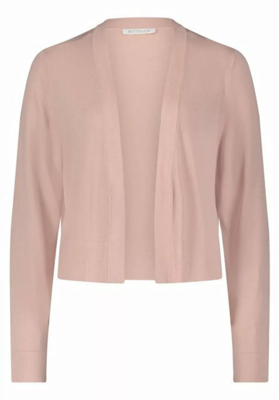 Betty&Co Strickjacke Strickjacke Kurz 1/1 Arm, Misty Light Rose günstig online kaufen