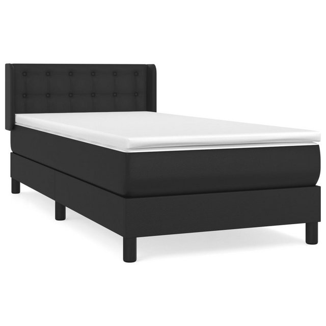 vidaXL Boxspringbett Bett Boxspringbett mit Matratze & Topper Kunstleder ve günstig online kaufen