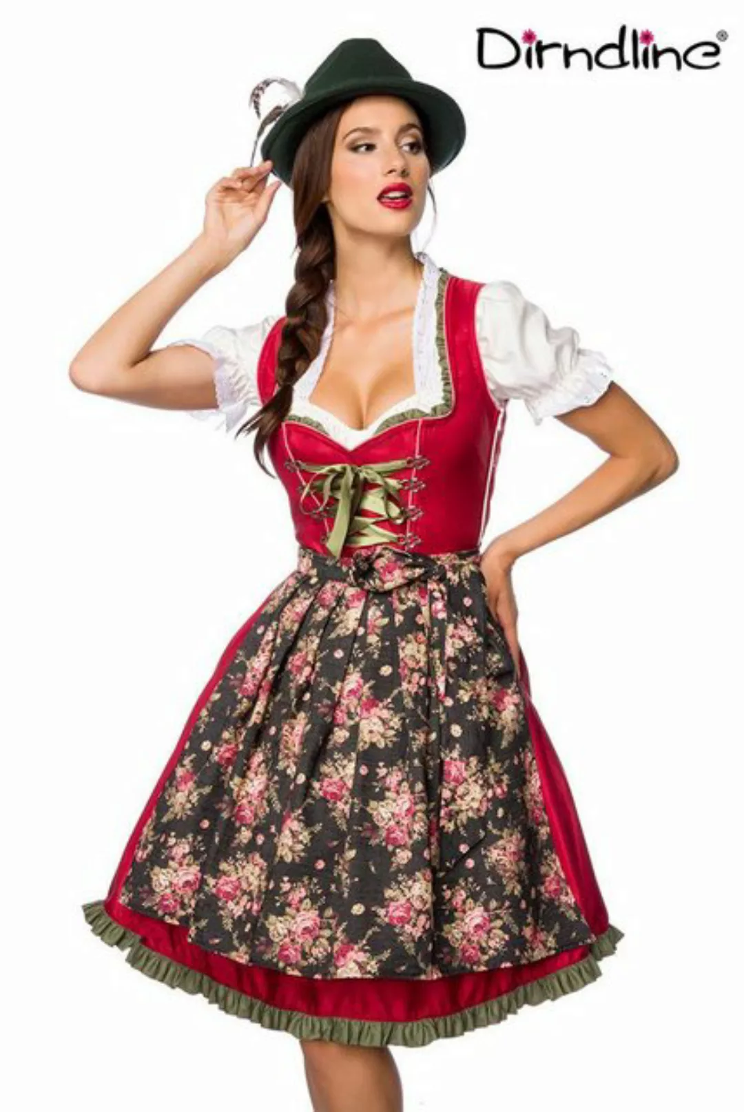 Dirndline Dirndl Dirndline - Verträumtes Dirndl mit Denim - (L,M,S,XL,2XL) günstig online kaufen