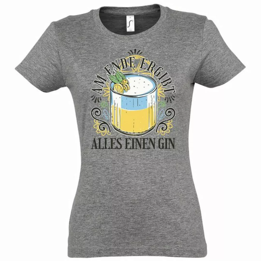 Youth Designz T-Shirt Am Ende ergibt alles einen Gin Damen Shirt im Fun-Loo günstig online kaufen