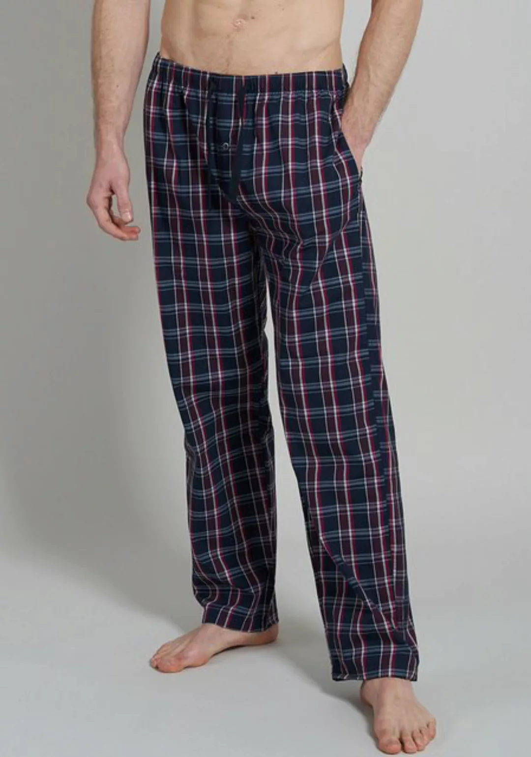 GÖTZBURG Pyjamahose Homewear mit Knopfleiste und Kordelzug günstig online kaufen