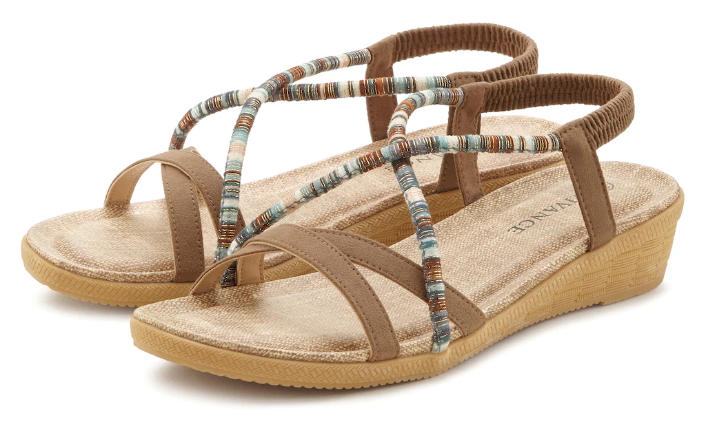 Vivance Sandale "Sommerschuh", mit dezenten Schmuckelementen, Sandalette, S günstig online kaufen